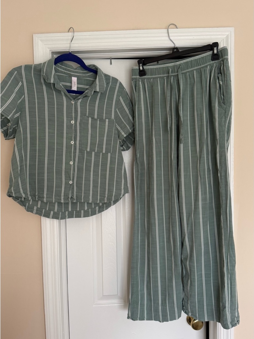 Striped Two-Piece Pajama Set